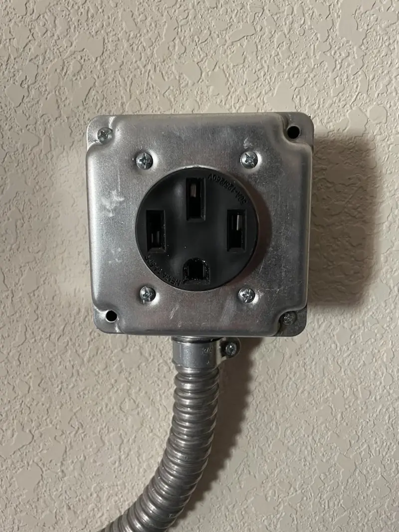 NEMA 14-50 outlet installed for Smart Home Electrical in New Whiteland